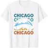 Chicago Cloud Gate Sculpture Vintage Retro Travel Souvenir T-Shirt