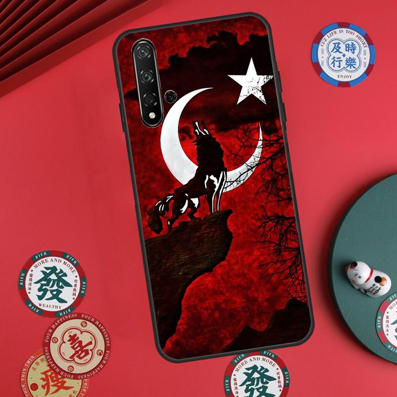 Turkey Turkish Flag For Huawei Nova Y60 Y70 Y90 Y72 Y73 Y61 Y91 7i 8i 11i 12i 12s 9 10 SE P20 P30 P40 Lite Case