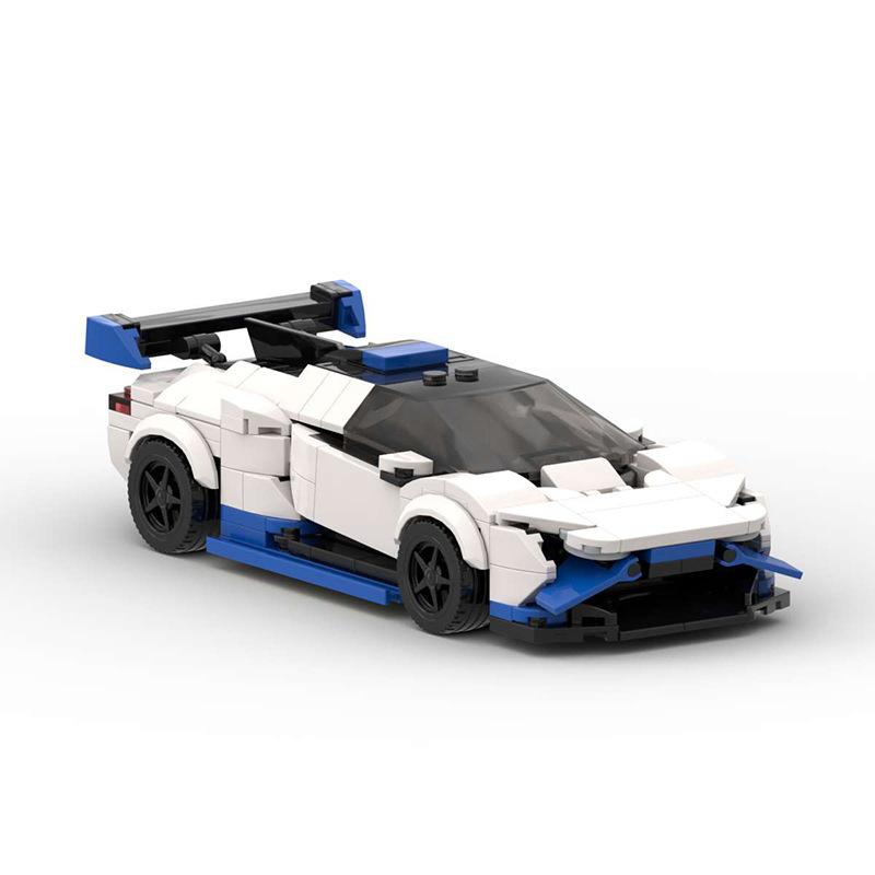 MOC-172824 Rambo Huracan STO Boy Assembled Building Blocks Speed8 Grid Car Gift