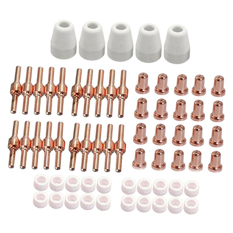 

PT-31 Plasma Electrode Tips Nozzle Shield Cup Kit Fit for Parkside Plasma Cutter Welding Tools Accs