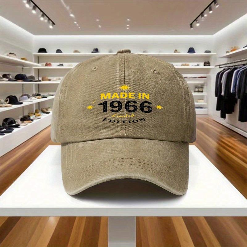 pc MADE IN  Limited Edition Vintage Cap  Adjustable Unisex Retro s Design Iconic  Birth Year Print Ideal for Par