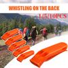 1/5/10pcs Safety Whistles Multifunction Survival Loud Whistle Double Pipe Outdoor Emergency Whistle for Outdoor Sports
