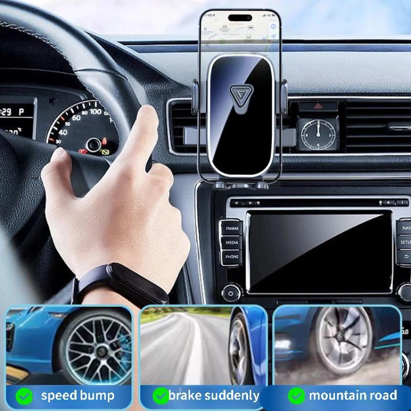 Car Air Vent Phone Mount Universal Cellphone Stand Clip Cell Phone Support Cradle for 4.7-6.8" iPhone Smartphone Auto Accessory