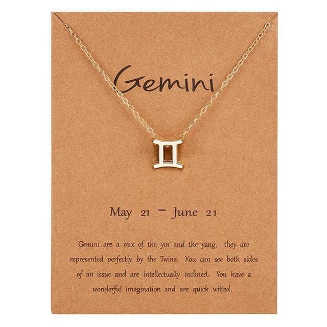 Neue schlichte, stilvolle Zwölf Sternbilder-Anhänger-Halskette für Frauen, Jahrestag, Geburtstag, schönes Geschenk, Statement-Mädchen-Schmuck