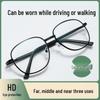 Anti-Blue Light High-Definition Bifocal Progressive Reading Glasses with Extra-Large Frame