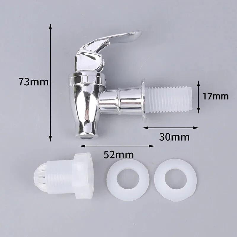 BPA Free Beverage Faucet Food Grade Electroplated Plastic Tap Valve for 5 Gallon Water Bucket Home Bar Drink Dispenser