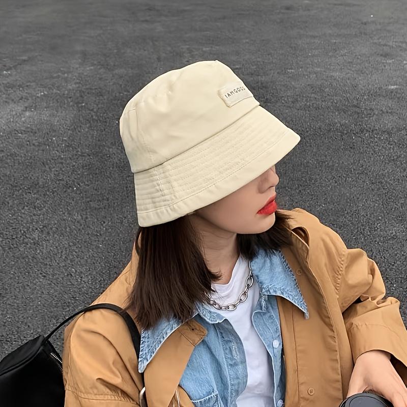 

Черная шляпа, женская модная шляпа с нашивкой, солнцезащитный козырек для лица, солнцезащитный козырек, универсальная рыбацкая шляпа