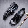 Sleeve Feet Lazy Shoes Men'S Shoes Casual Trend Patent Leather Loafers One Pedal Small Leather Shoes Men