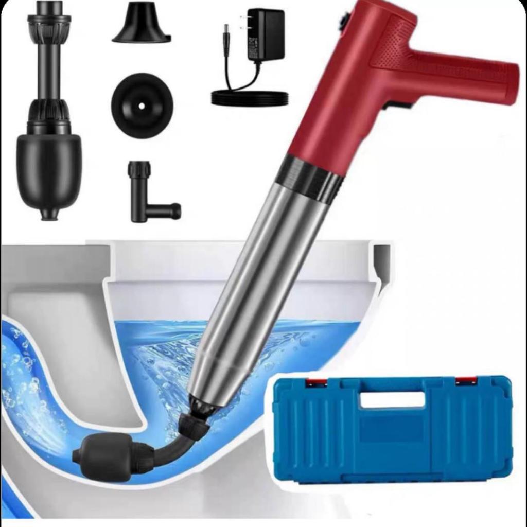 Stainless Steel High-Pressure Lithium Battery Toilet Unclogger
