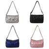 Fashionable Quilted Stitch Large Capacity Cotton Shoulder Bag For Women