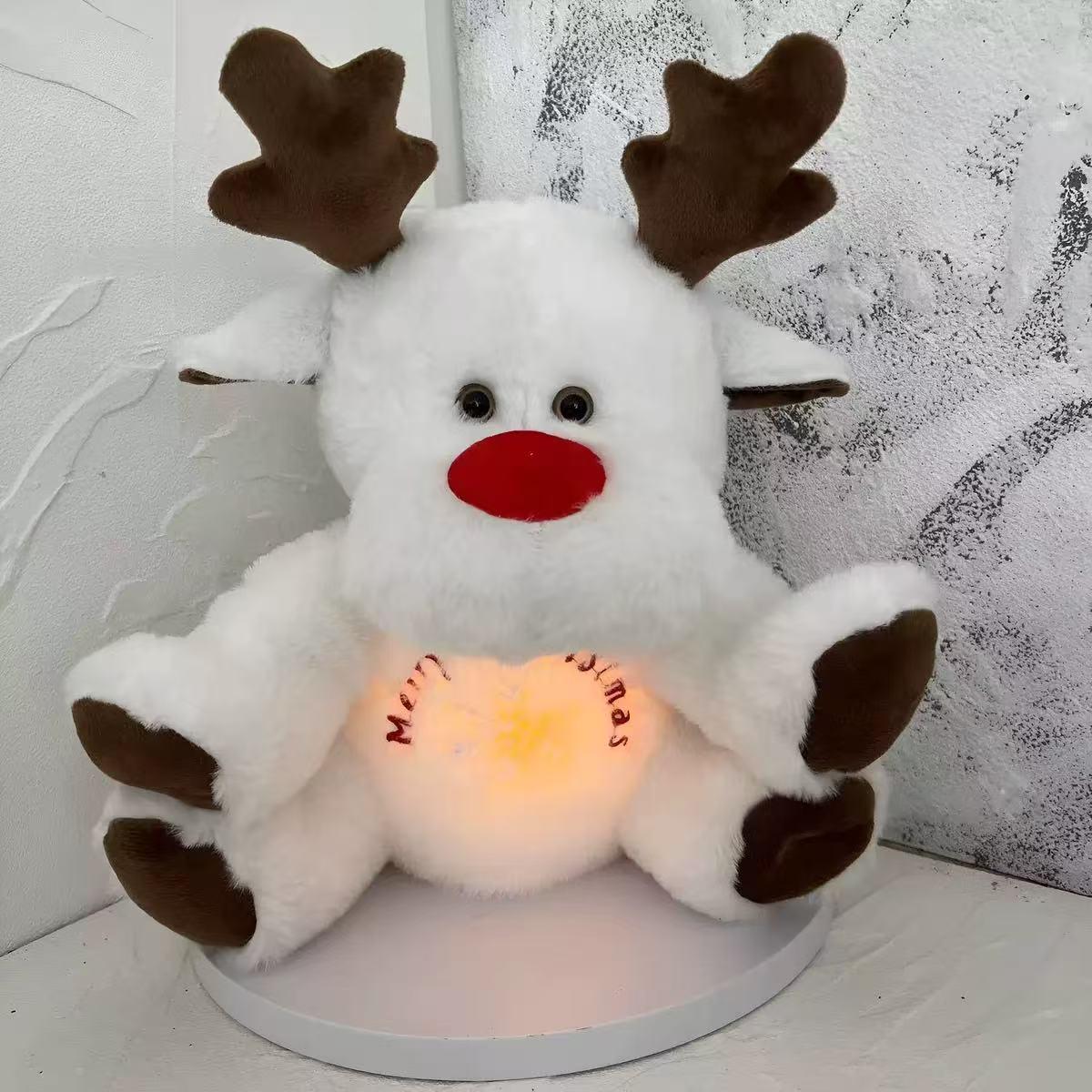Breathing Reindeer Plush Toy - Soothing Companion for Infants and Babies 30cm