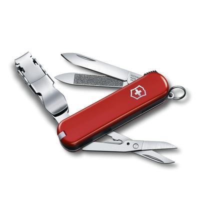 VICTORINOX Nail Clip 580 Red Nail Clipper Disaster Prevention Goods Curved Blade Scissors Nail Cleaner Included Nail File 8 Functions Disaster