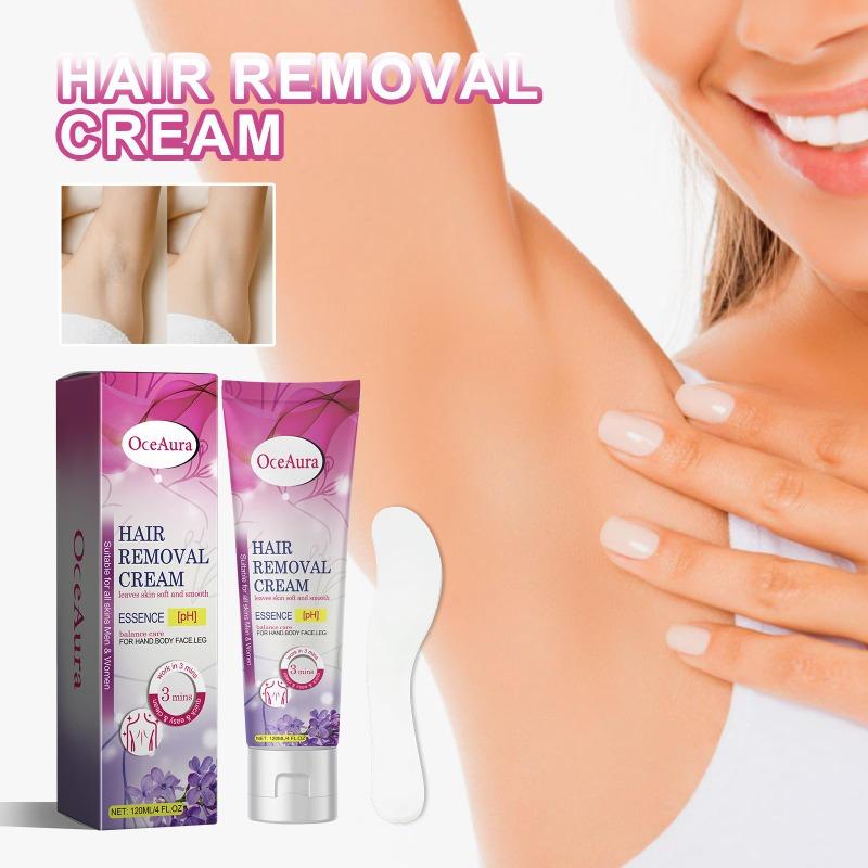 Urte-hårfjerningskrem for skånsom og ikke-irriterende hårfjerning under armhulene på kroppen, delikat og glatt hud-hårfjerningskrem