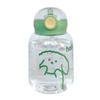 Water bottle simple ins cute high value straw cup female summer student adult girl plastic small portable water cup