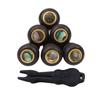 Pack of 6  Acoustic Guitar Ebony String Post Inlaid Abalone Dot String Nails  Nail Starter