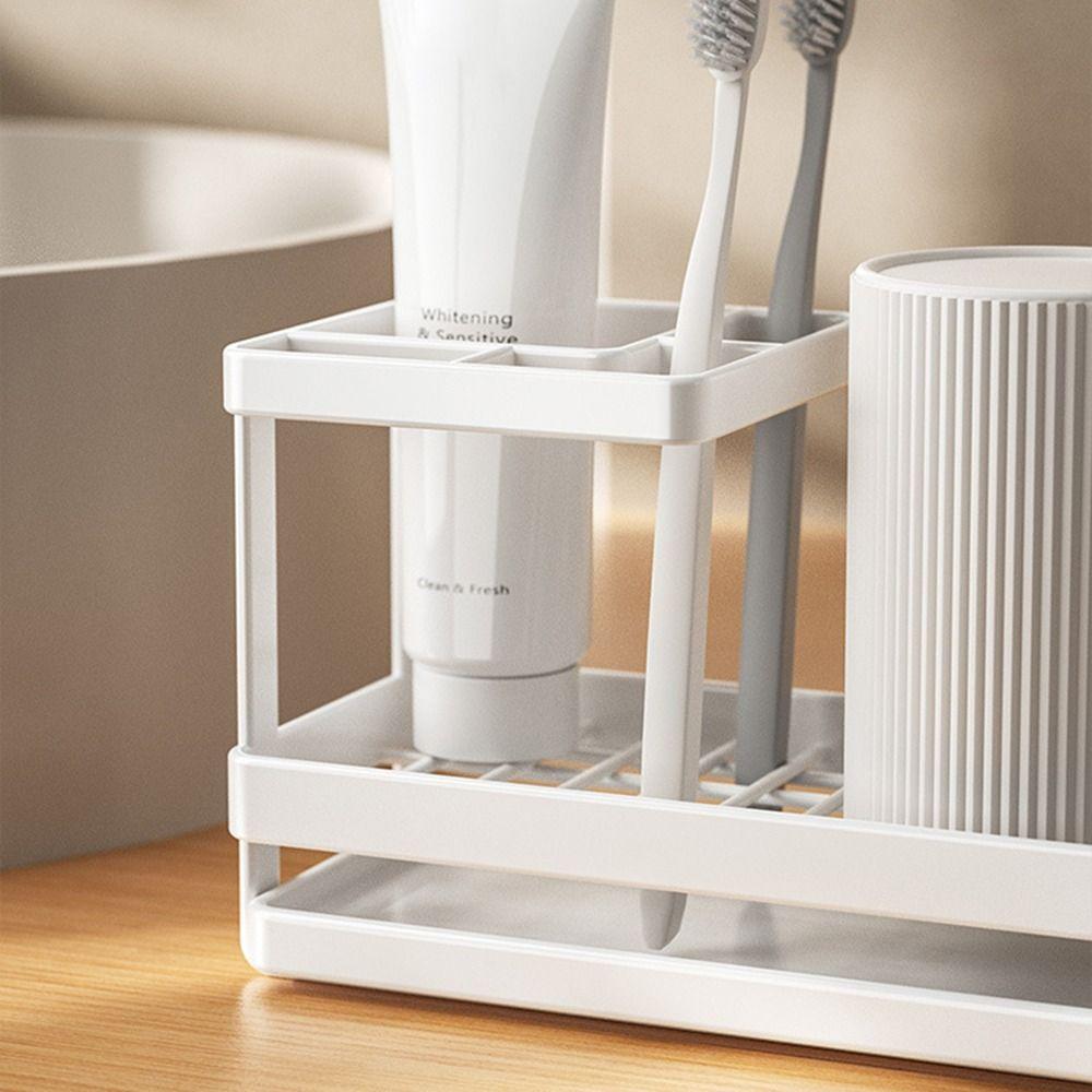 Multi-function Cosmetics Storage Rack Quick-dry Toothpaste Shelf  Electric Toothbrush