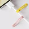 5Pcs Silicone Cable Ties Cord Organizers Wrap Reusable Washable Wire Ties Management Adjustable Charging Cable Strap Tie
