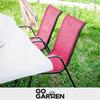 Metal Garden Chairs for Terrace, Balcony, Garden, Set, Pink, Strong X4