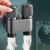 G1/2 Angle Valve Wall Mount Toilet Washing Machine Tap One In Two Out Water Cleaning Faucet Bathroom Toilet Accessories