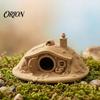 Hobbit House Ornament 3D Printed Fantasy for Small Pet Shelter, Realistic Texture Animals Hideout, Miniature Micro Landscape Halloween Home Decoration