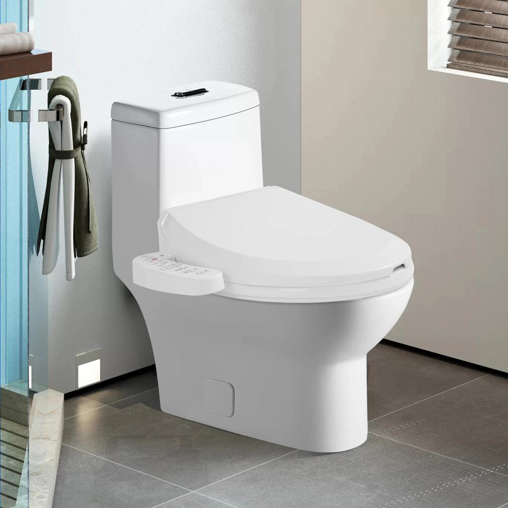 Universal Intelligent Toilet Lid with Deodorization Function, Automatic Flushing and Massage Toilet Cover for Bedrooms & Hotels
