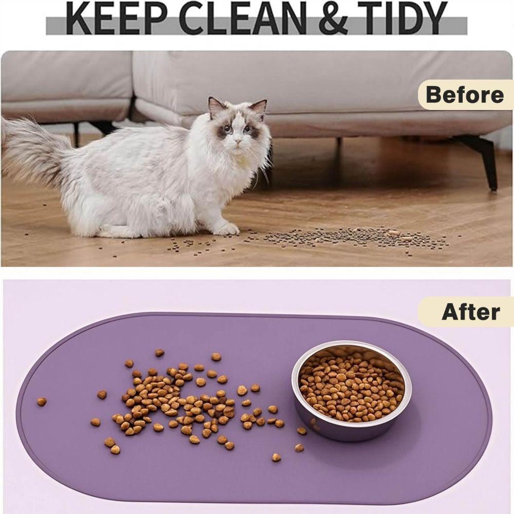 Silikon Hundenapfunterlage Rutschfestes Design Haustierplatzsets Langlebige Katzennapfunterlage Haustierbedarf