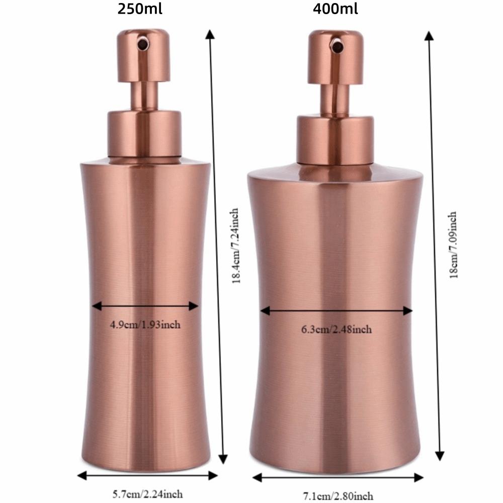 Rose Golden Soap Lotion Dispenser Liquid Dispenser  Bathroom Kitchen Sink Washroom Shower