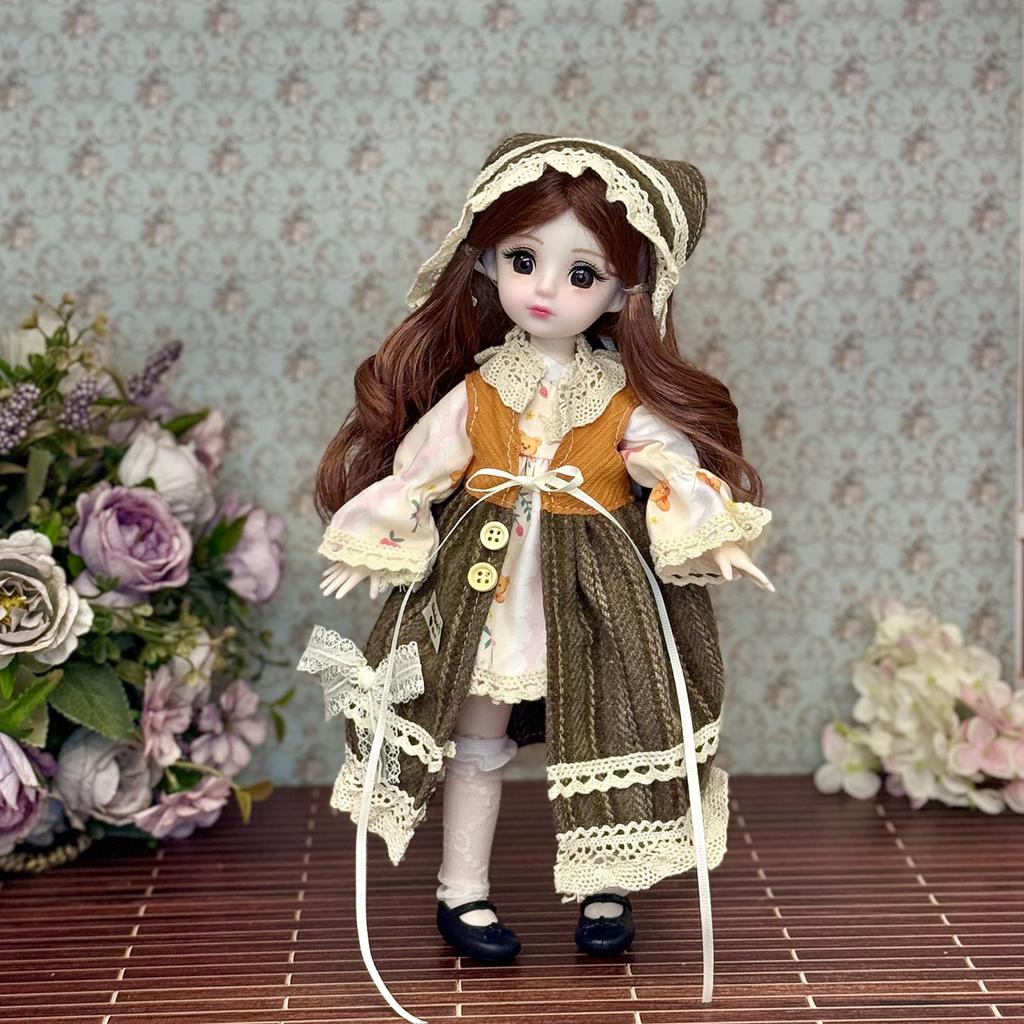 High Yan Value 30cm Doll Set Of Naked Doll 6 Points Bjd Dress-up Girl's Family Children's Birthday Gift