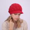 Fried Dough Twists Knit Hat Plush Thickened Warm Wool Hat Suitable for outdoor wind protection in autumn and winter
