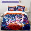 3pcs Basketball Bedding Set Duvet Cover Closure Includes 1 Duvet Cover & 2 Pillowcases, Soft and Comfortable for All Seasons.