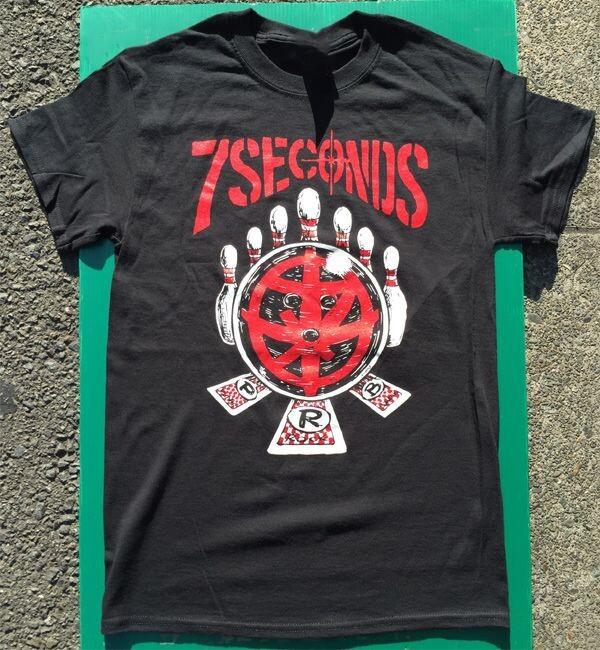 Vtg 7 Seconds Band Bowling Heavy Cotton Black All Size Shirt For Men SE217 Unisex T-Shirt XXL
