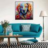 New Arrival 5D DIY Full Circle Diamond Painting "Colorful Puppy" Embroidery Cross Stitch Home Decor Gift