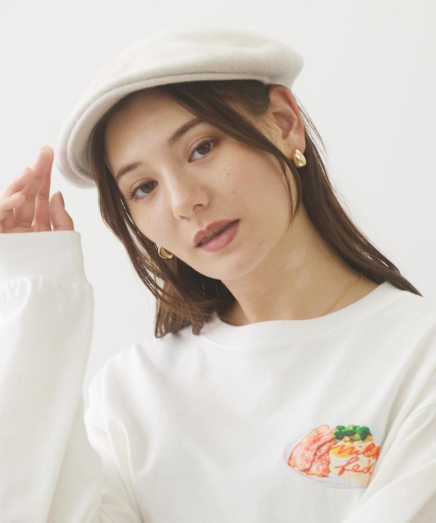 Cap ICING LOGO FLAT CAP Beige MILKFED. Women's