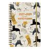 Flower Theme Cover 3-Year Plan Book Spiral Bound Multi-Year Agenda Notepad  School Supplies