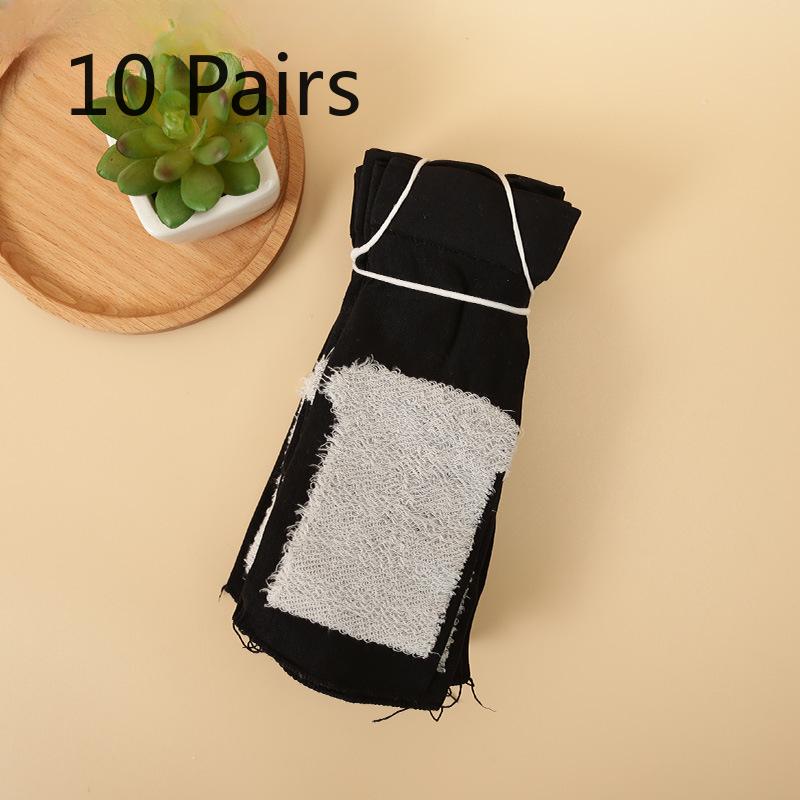 10 Pairs of Women's Spring and Summer Cotton Bottom Wear Resistant Breathable Non Slip Loose Stockings