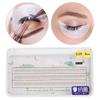 6 Sizes Natural Soft Blended Claret False Eyelashes Extension   Fake Eye Lashes 0.05C 8mm