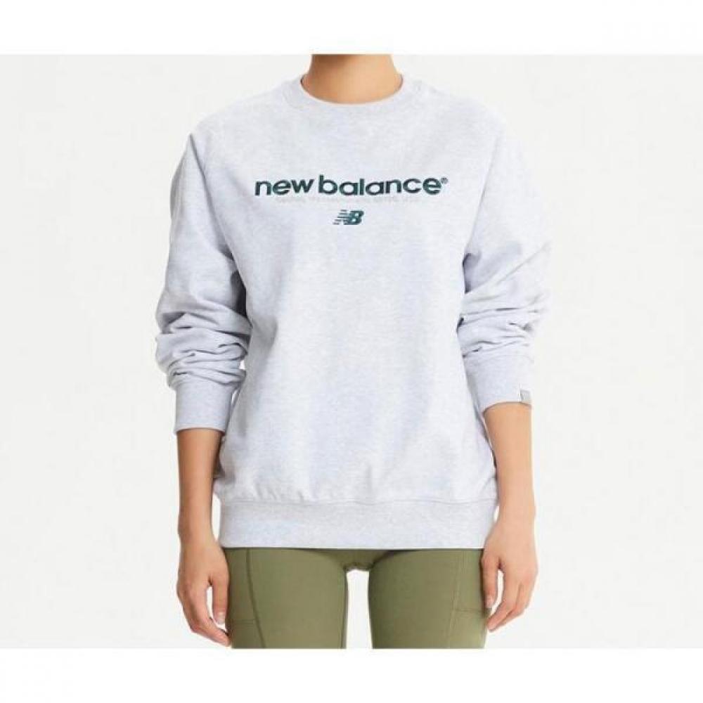 New Balance Uniess Lettering Sweatshirt Nbnce41803 (16)LIGHT GRAY／110(XXL)