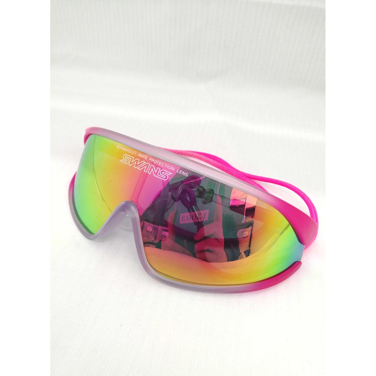 Used SWANS pink frame sunglasses