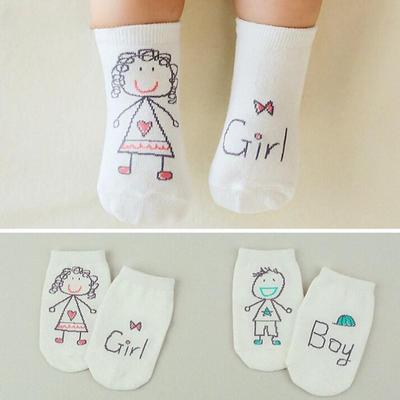 New Spring Baby Socks Newborn Cotton Boys Girls Cute Toddler Asymmetry Anti-slip Socks