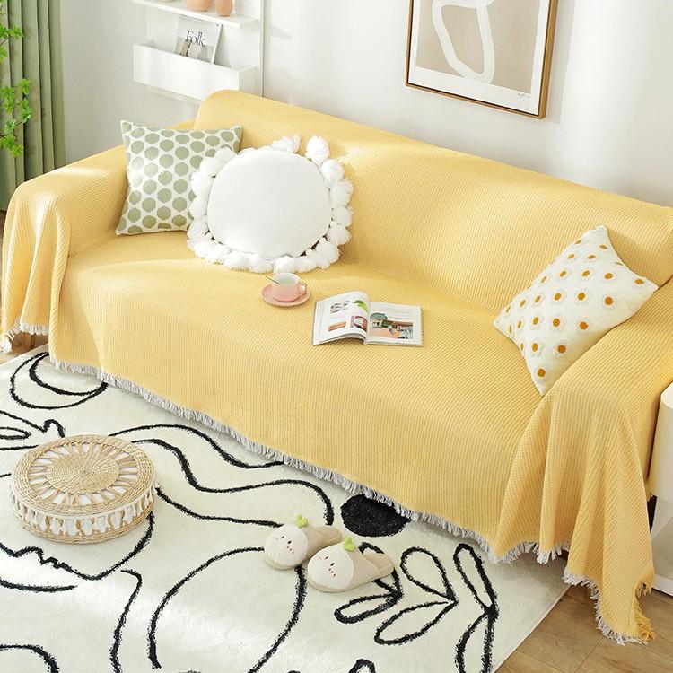 Nordic ins wind summer universal sofa towel cover cloth full cover sofa cushion cover cover blanket single three people all seasons