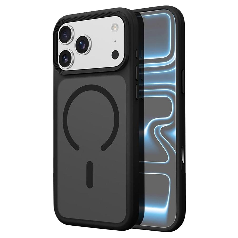 For iPhone 17 Pro Magnetic Phone Cover Skin Touch TPU + PC Shockproof Back Case Compatible with MagSafe