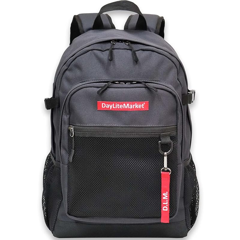 

[Daylight Market] DayLiteMarket box logo backpack lightweight multifunctional bag ladies men s PC storage water repellent 10 pockets backpack
