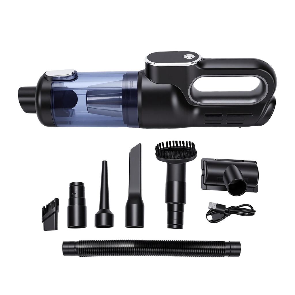 Car Vacuum Portable Cordless 2 in 1 Vacuum Cleaner Air Duster Brushless Motor Handheld Vacuum with LED Light and LCD