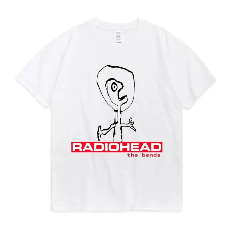 ZX TEE Radiohead T Shirt Men Vintage Classic Tees North America Tour Rock Boy Women's TShirt Camisetas Hombre Hip Hop Street Casual Top