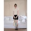 Women's Half High Collar Slim Fit Short Sleeve T-Shirt