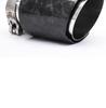 New Carbon Fiber Straight Edge Satin Finish Tailpipe for Car Modification