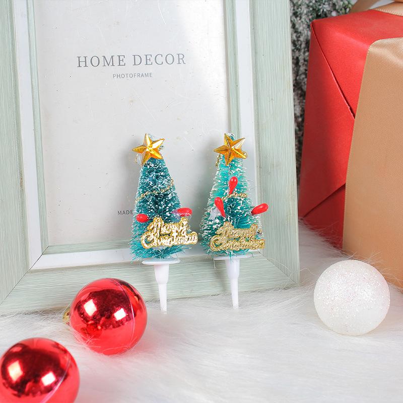 Mini Kuchen Plugin Weihnachten Backen Stecker Weihnachtsbaum Blatt Kranz Flagge Feiertags Ornament