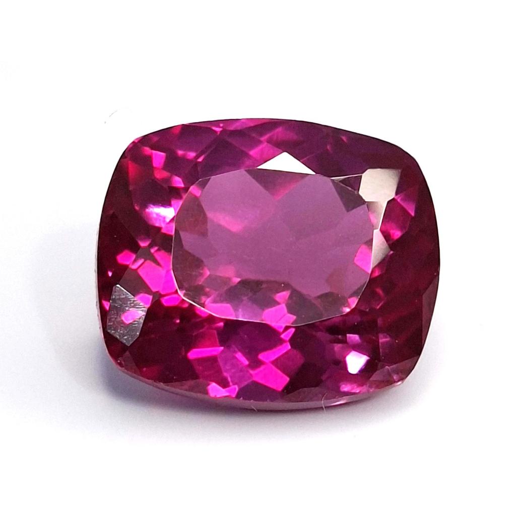 Beautiful Natural Pink Ruby 10-12 Ct Cushion Cut Certified Loose Gemstone
