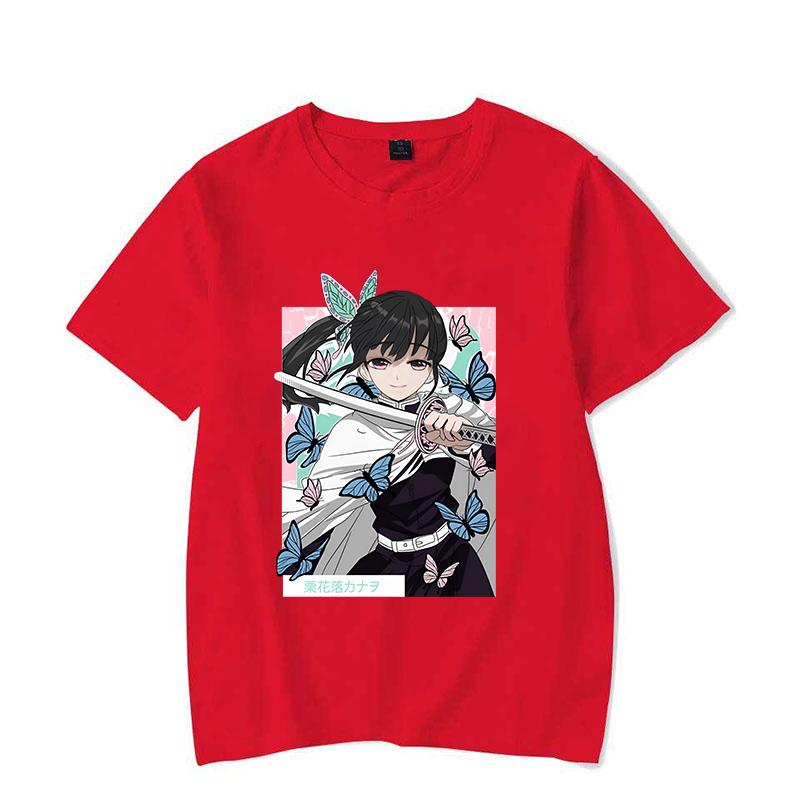

Hot Anime Tsuyuri Kanao Printing T Shirt Men/Women Tops Tees Summer Cool Personality Loose Short Sleeve S