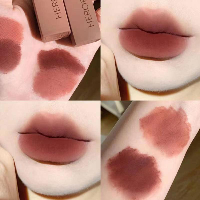 Long-Lasting Lip Gloss Matte Finish Non-Sticky Moisturizing Lip Stain Liquid Lipstick Makeup Cosmetic For Women Girls